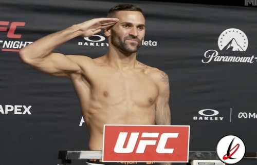 Hecher Sosa pesaje en Las Vegas, cumple el corte y listo para debut en UFC
