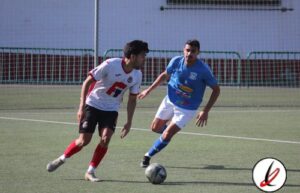 Marcos Ferrer con el Unión Puerto en el partido que Sporting Tías ganó y logró su segunda victoria seguida.