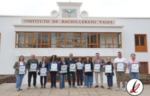 Presentación de triatlón en el IES Yaiza, diapositiva de la presentación.