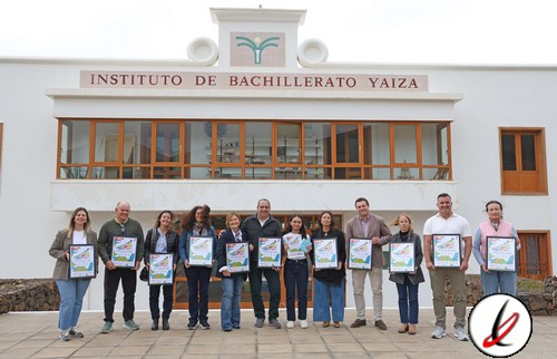 Presentación de triatlón en el IES Yaiza, diapositiva de la presentación.