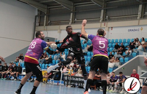 Equipo de balonmano en el partido Sibo San José Toracorete, disputado en Lanzarote.