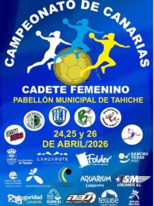 Cartel. Campeonato de Canarias Cadete Femenino