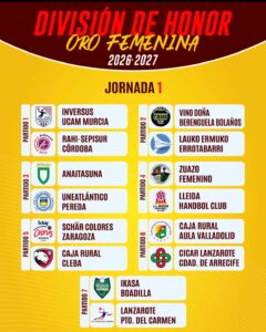 Calendario DH Oro Femenina