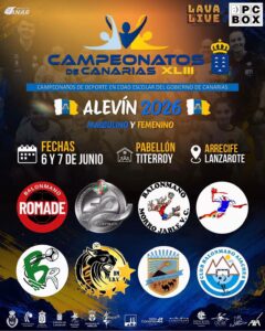Cartel. Campeonato de Canarias Alevín Masculino y Femenino de Balonmano