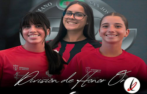 Tres jugadoras canteranas entrenan con el CICAR Lanzarote Ciudad de Arrecife