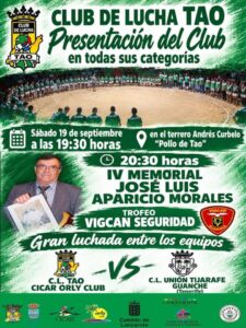 Cartel. Presentacion CL Tao