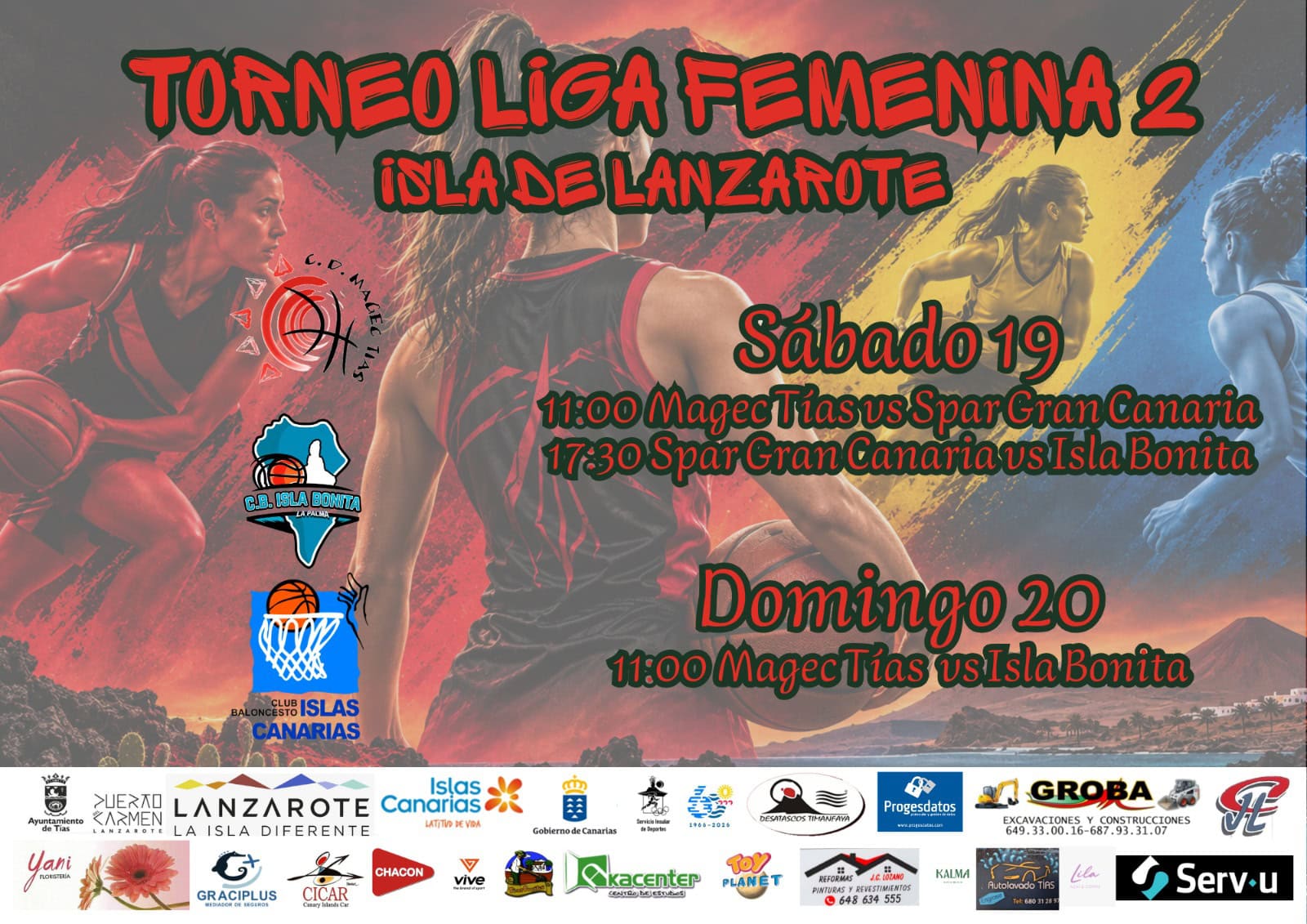Cartel. Torneo Liga Femenina 2 - Isla de Lanzarote