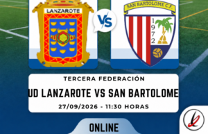 Online. UD lanzarote vs San Bartolomé