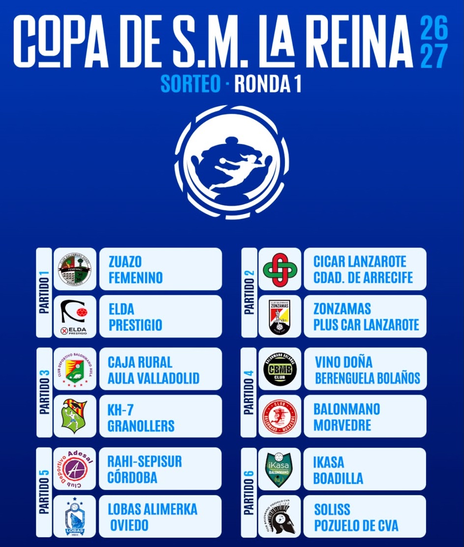 Habrá derbi conejero en la primera eliminatoria de la Copa SM La Reina