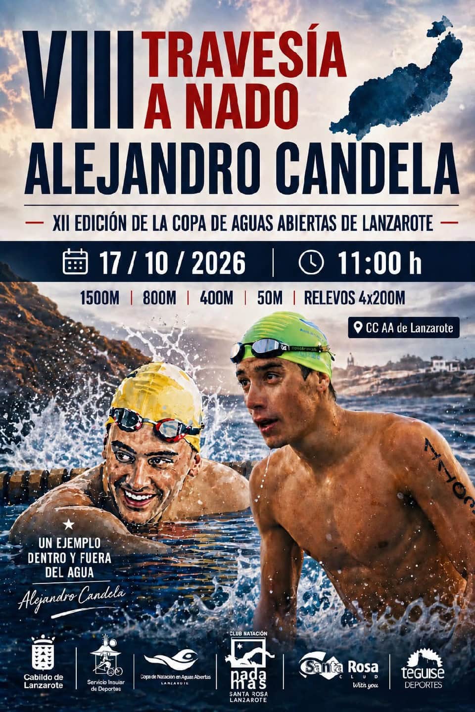 Alejandro Candela volverá este sábado a la memoria de todos con la VIII Travesía a nado que lleva su nombre