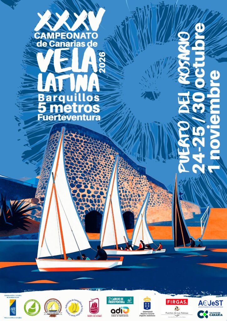 Cartel. XXXV Campeonato de Canarias de Barquillos de Vela Latina Canaria