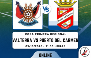 Online. UD Valterra vs Puerto del Carmen
