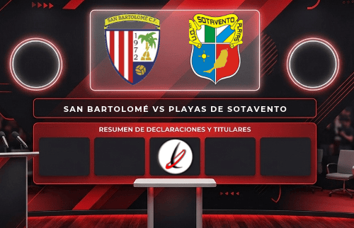 Sala de Prensa: San Bartolomé CF vs UD Playas de Sotavento