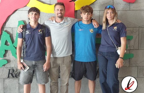 Tres regatistas del RCNA de la clase ILCA 4 participan en un fin de semana de tecnificación